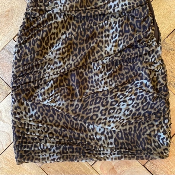 SOLD - BCBG MaxAzria Winnie Leopard Print Dress - Picture 5 of 14